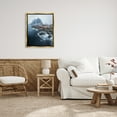 thumbnail image 3 of Stupell Industries Coastal Ocean Village Landscape Photography Gold Floater Framed Canvas Art Print Wall Art, 25 x 31, 3 of 10