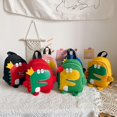 thumbnail image 2 of CHAO Bonita mochila con forma de dinosaurio, bolso para niños pequeños, mini bolso de viaje con dibujos de animales para exteriores, nuevo color verde, 2 of 5