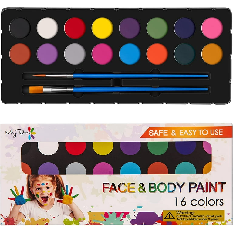 Maydear Oil Based Face Painting Kit, 20 Colors Professional Face Paint Palette