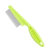 Dog Pet Cat Flea Comb Brush Teeth Grooming Self Cleaner Tool