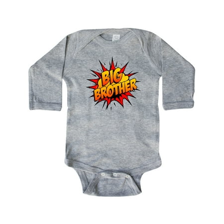 

Inktastic Big Brother Super Hero Gift Baby Boy Long Sleeve Bodysuit