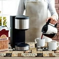 thumbnail image 3 of Fun Coffee Mat 19inx12in,Coffee Bar Mat for Countertops,Absorbent Hide Stain Anti-Slip Coffee Bar Accessories Fit Under Coffee Machine Mat,dish Drying Mats for Kitchen, 3 of 6