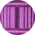 thumbnail image 1 of Ahgly Company Indoor Round Abstract Purple Modern Area Rugs, 6' Round, 1 of 4