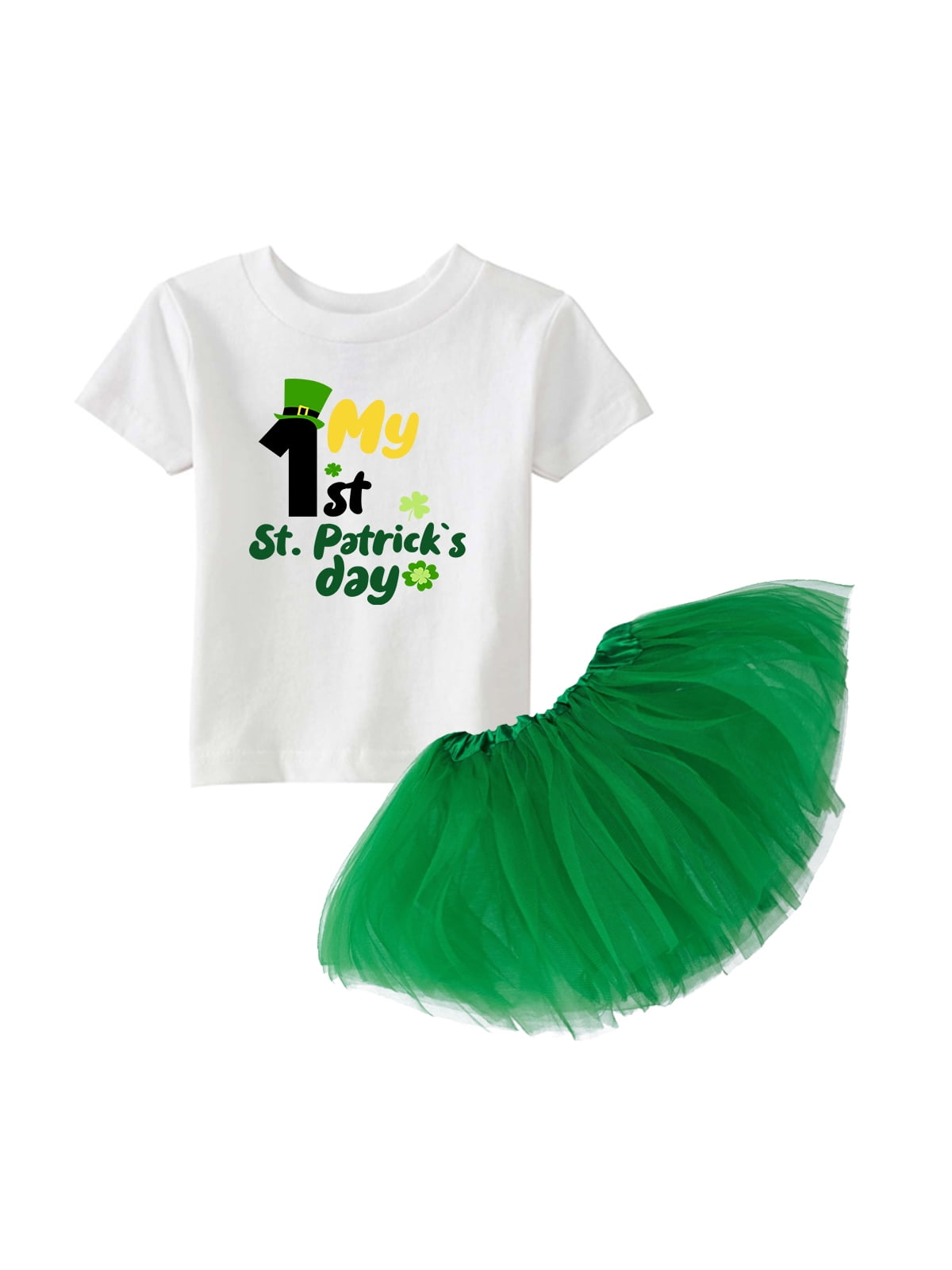 Personalized First St 1st Holiday Outfit Patrick/'s Day Tutu Outfit Irish