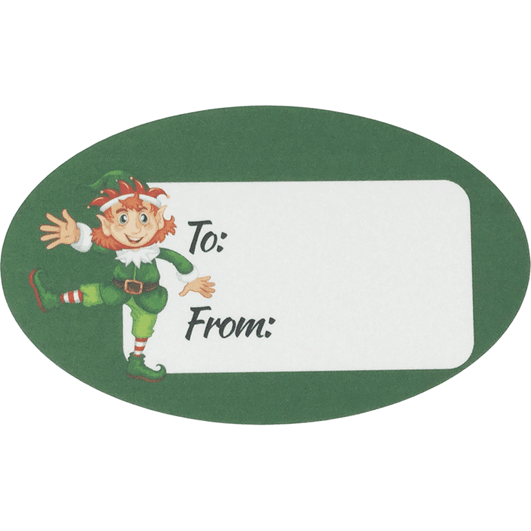 elf-presents-gifts-tags-christmas-holiday-to-from-labels-1-5-x-2-5-inch-100-pack-walmart-com for Free Printable Elf Gift Tags Elf Presents Gifts Tags Christmas Holiday To: From: Labels | 1.5