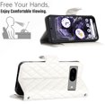 thumbnail image 6 of Allytech Wallet Case for Google Pixel 8a with Card Cash Slots, Luxury Premium PU Leather Kickstand Shoulder Strap Lanyard Shockproof Anti-Fall Full Body Protective Flip Shell - White, 6 of 8