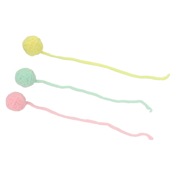 Pelotas de peluche para gatitos, 3 piezas de pelotas de peluche para gatos, juguetes interactivos para gatos optimizados para la excelencia