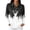 Black-C#150830HH, variant on Hearthz Christmas Waffle Knit Women's Polo Shirt Gradient Women's Christmas Shirts Button V Neck Long Sleeve Henley Shirts for Women Relaxed Fit Office Daily T Shirts for Women