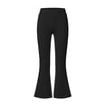 thumbnail image 4 of Stamzod Girls' Bell Bottom Leggings Solid Color Elastic Waist Flared Sweatpants Loose Fit Casual Pants for Girls 11-12Years, 4 of 8