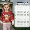 thumbnail image 7 of Garronmavis Christmas Highland Cow Toddler Girl Sweatshirt 5T Stylish Ruffle Long Sleeve Girls Top Fashion Girls Pullover Crewneck Sweatshirt Warm Fall Winter Clothes for Outdoor Activities, 7 of 7