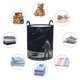 thumbnail image 4 of Fotbe Astronaut Standing In The Moon Cesto de Ropa con Asas, Cesto Impermeable de Gran Capacidad, Bolsa de Lavado para Dormitorio, Cesto de Ropa con Ruedas y Asas-Medium, 4 of 6