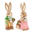 thumbnail image 1 of de paja de Pascua 35 cm Decoración Animal de pie con ropa Accesorios para fotos Decoración de conejo Figuras de Decoración de Pascua Sunnimix Conejo de Pascua, 1 of 8