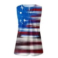 thumbnail image 5 of Edvintorg 4Th Of July Tank Top For Women Clearance Fashion Summer Womens Tops And Blouses Casual Round-Neck Sleeveless Vest Strapless Printed Festival Tops, 5 of 6