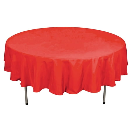 

90 Round RED Wholesale Linens Polyester Round Tablecloth for Kitchen Dining Catering Wedding Birthday Party Events