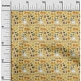thumbnail image 2 of oneOone Polyester Spandex Yellow Fabric Halloween Dress Material Fabric Print Fabric By The Yard 56 Inch Wide, 2 of 4