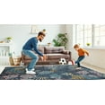 thumbnail image 3 of Linon Outdoor Washable Area Rug Collection, Navy and Gold, 7' x 9', 3 of 9