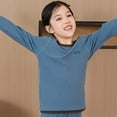 thumbnail image 2 of LIJCC Thermal Tops for Boys Girls Warm Underwear Long Sleeve Undershirts Baselayer Toddlers Crewneck Slim Fit Top(Dark Blue,6-7 Years), 2 of 4