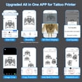 TATOPRT P19 Wireless Tattoo Stencil Printer Bluetooth Thermal Temporary ...