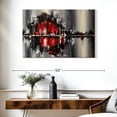 thumbnail image 3 of Elephant Stock Abstract Cityscape Wall Art - Horizontal Canvas Wall Art - Living Room Wall Decor - City Canvas - Red And Gray Decor - 39" x 26", 3 of 8