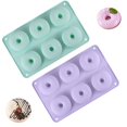 thumbnail image 1 of Paquete de 2 moldes de silicona for donas, utensilios for hornear antiadherentes a prueba de calor de 12 cavidades, herramientas caseras for hornear pasteles y galletas for donas aptas for microondas, 1 of 2