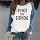 thumbnail image 1 of ICHUANYI Liquidación Moda Mujer Manga Larga Cuello Redondo Impreso Blusa Casual Jersey Tops ICHUANYI WER202308232325, 1 of 5
