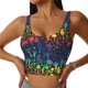 thumbnail image 1 of Balery Magical Mushrooms and Flowers Sujetadores deportivos con espalda cruzada para mujer, acolchados, sin costuras, de alto impacto, ideales para yoga, gimnasio, entrenamiento y fitness.-XX-Large, 1 of 8