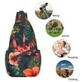 thumbnail image 6 of ZICANCN Crossbody Sling Bags for Women Men,Tropical Flower Seamless Pattern Casual Shoulder Backpacks for Hiking Daypacks, 6 of 9