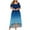 Blue, variant on Women Summer Dresses 2022, Colored Wedding Guest Dresses Cold Shoulder Gradient Dress