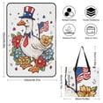 thumbnail image 2 of Patriotic Goose Floral Fourth July Waterproof Picnic Blanket with Foldable Zipper, Suitable for Outdoor Use, Suitable for Travel, Camping, Beaches, Parks, Grasslands, Picnic Blanket Accessories, 2 of 8