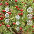 thumbnail image 7 of Dserhfy 3D Round Wind Spinner Bird Scare Decoration Outdoor Garden Yard Farm Hanging Reflective Metal Wind Chime Bird Deterrent Device Ornament, 7 of 7