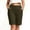 *Army Green, variant on Women's Solid Color Work Dress Shorts with Pockets ,Casual Office Summer Shorts Army Green,Women's Plus L
