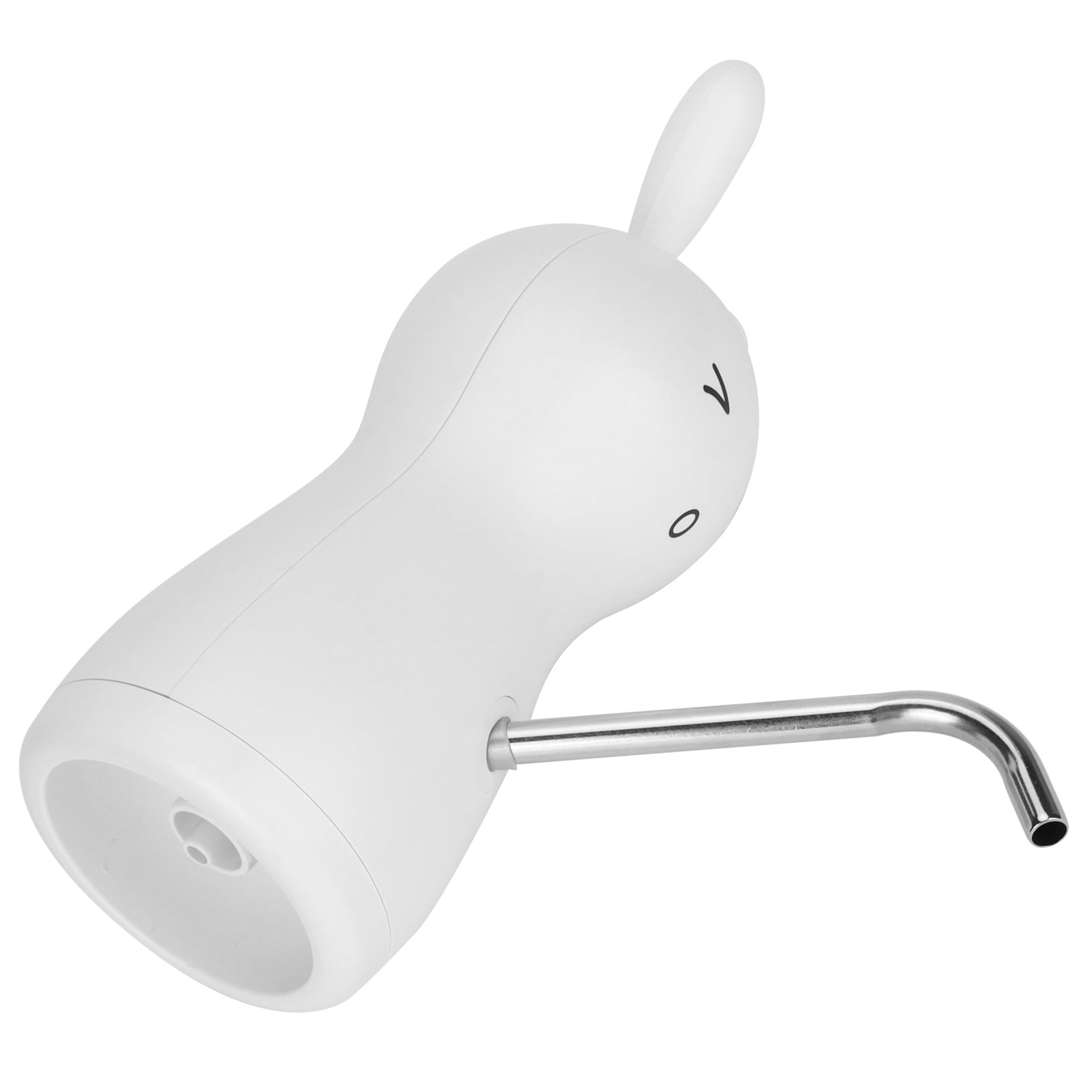 M Buder Electric Water Dispenser Portable USB Charging 450ml Quantitative Water Cooler Pump for 4.5L-18.9L (1.2-5 Gal) Barreled Water Rabbit Shape White