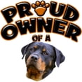 thumbnail image 2 of CafePress - Proud Owner Of A Rottweiler 2 -  Round Wood Ornament 4", 2 of 2