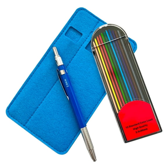 SIEYIO Mechanical Pencils Set 2.0mm Automatic Pencils with 12 Colors Refills Drawing Pencils Sketching Pencils Drawing Pencils