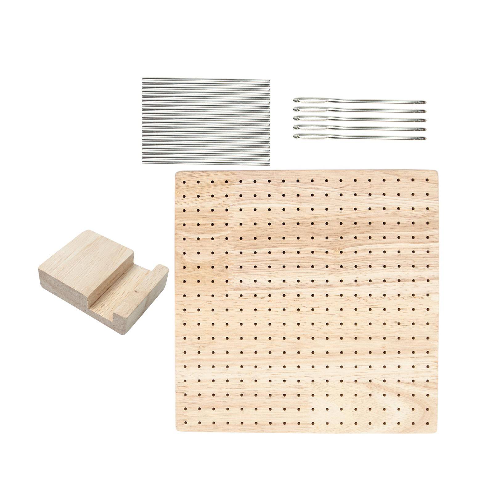 Blocking Board Blocking Mats with 20 Pin Wooden Smooth Sturdy Gifts Accessories for Embroidering Craft Weave Knitting Crochet DIY Beginners