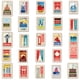thumbnail image 2 of Pegatinas impermeables con monumentos mundiales, 100 unidades, para amantes de los viajes, 2 of 2
