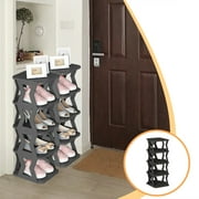 Dvkptbk Shoe Rack 5 Tier Household Doorway Sturdy Narrow Small Crevice Entry Shoe Cabinet Multifunctional Shoe Storage Shelves For Bedroom Closet Entrance Hall Bedroom