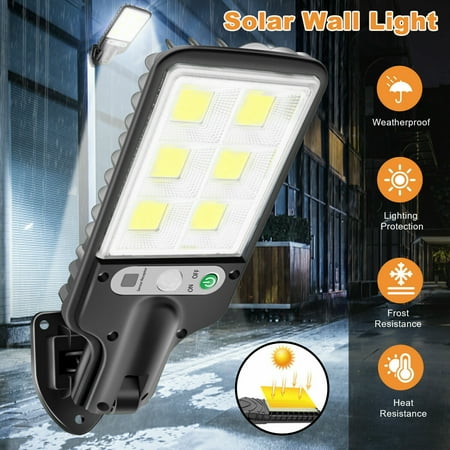 

600W LED Solar Street Lights Solar Security Wall Light Motion Sensor for Porch，LED Lights for Outdoor Landscape Decoration 2 PACK