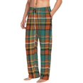 thumbnail image 2 of Balery colorful plaid print Men's Pajama Pants,Ultra Lightweight Pjs,Lounge Pant-Medium, 2 of 9