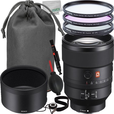 Ultimaxx Starter Sony FE 135mm f/1.8 GM Lens Bundle - Includes: 3PC Protective Filter Kit (UV  CPL  FLD)  Universal Lens Cap Keeper  Microfiber Cloth & More (12pc Bundle)