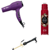 Hot Tools 1875 Watt Ionic Hair Dryer with 3/4" Hair Curling Iron Combo with FREE OldSpice Body Spray Included