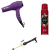 Hot Tools 1875 Watt Ionic Hair Dryer with 5/8" Hair Curling Iron Combo with FREE OldSpice Body Spray Included