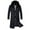 Black, variant on Herrnalise Men's Autumn And Winter Detachabler Collar Thickened Warm Fashionable Coat Black