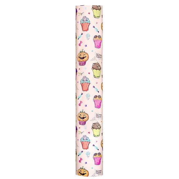 Halloween Wrapping Paper Roll, Halloween Classic Pattern Double-Sided Gift Wrap for Halloween Party, Trick or Treat, 19 Inches x 16 Feet