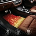 thumbnail image 4 of Balery Red Gold Glitter Pattern 4-Piece Floor Mats, Heavy-Duty Rubber Liners, Anti-Slip Design, All-Season Automotive Protection, Vehicles, Cars, Trucks, and SUVs, 4 of 5
