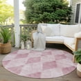 thumbnail image 6 of Addison Rugs Chantille Indoor/Outdoor Transitional Geometric Merlot Washable Round Rug, 8' x 8', 6 of 6
