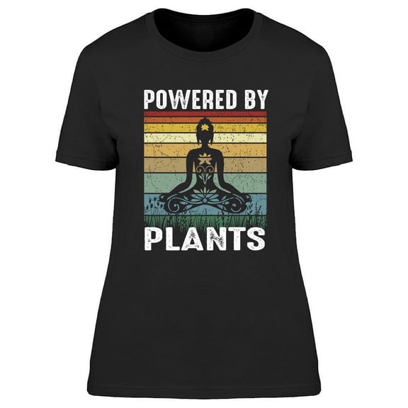 Powered By Plants T-Shirt Women -Image by Shutterstock, Female 3X-Large