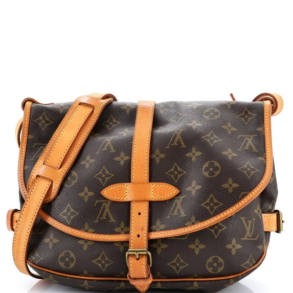 Pre-Owned Saumur Handbag Monogram Canvas 30 By Rebag
