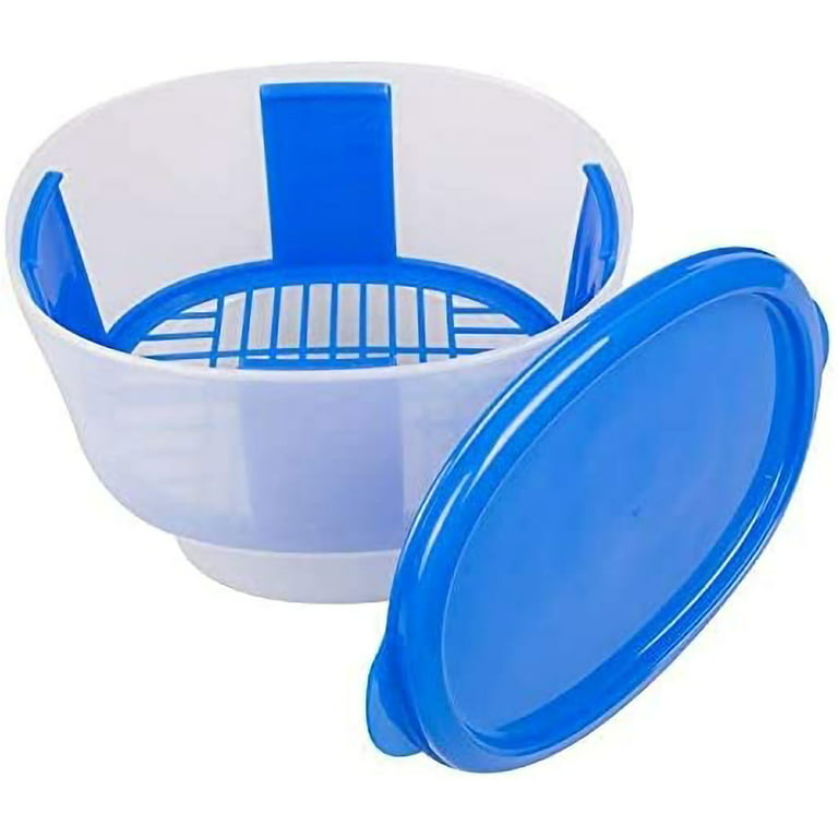 Cook's Choice Original Better Breader Batter Bowl- All-in-one Mess Free  Breading Station Tray For At Home Or On-the-go Clear/blue : Target