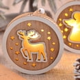 thumbnail image 3 of Ounissouiy Adorno de escritorio, decoración de mesa, colgante de Navidad, accesorios multiusos para el hogar, artesanía, accesorios luminosos para Kits de decoración para fiestas Patrón de ciervo, 3 of 6